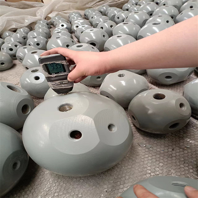 Q235は円錐形のヘッド生産のためのTuballスペース フレーム ノード コネクターをカスタマイズした