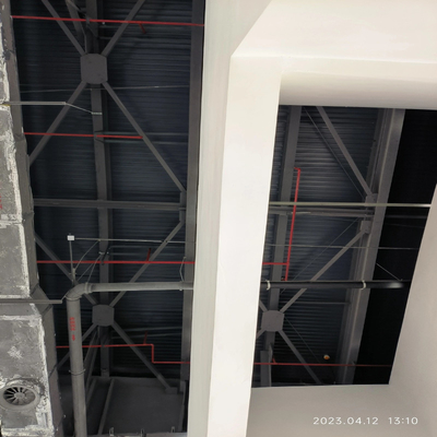 Q235Bホールの小屋のための単一湾の鉄骨構造の倉庫の屋根CAD