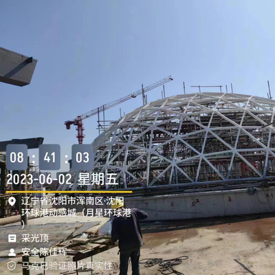 プレハブの軽い鉄骨フレームの建築構造の構造stogeのための70mおよび90mの直径