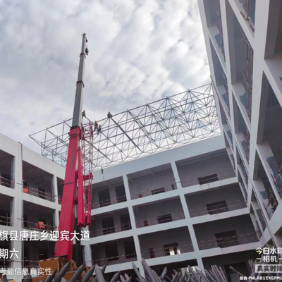 Q235 プレハブ軽量鉄骨フレームの建物の構造学校の建設の大直径