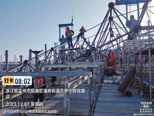 H段梁空間枠トラス 100〜1000トンの負荷容量