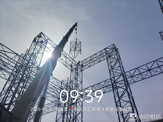 大型 Q235 プリファブ オーダーメイド 鋼板 スペースフレーム 風雪耐性
