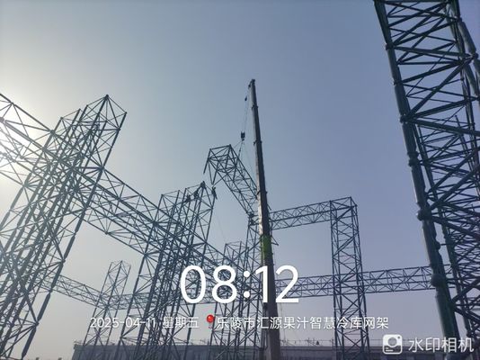 大型 Q235 プリファブ オーダーメイド 鋼板 スペースフレーム 風雪耐性