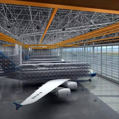 Steel Structure Hangar Frame 50 Years Usage Quick Installation
